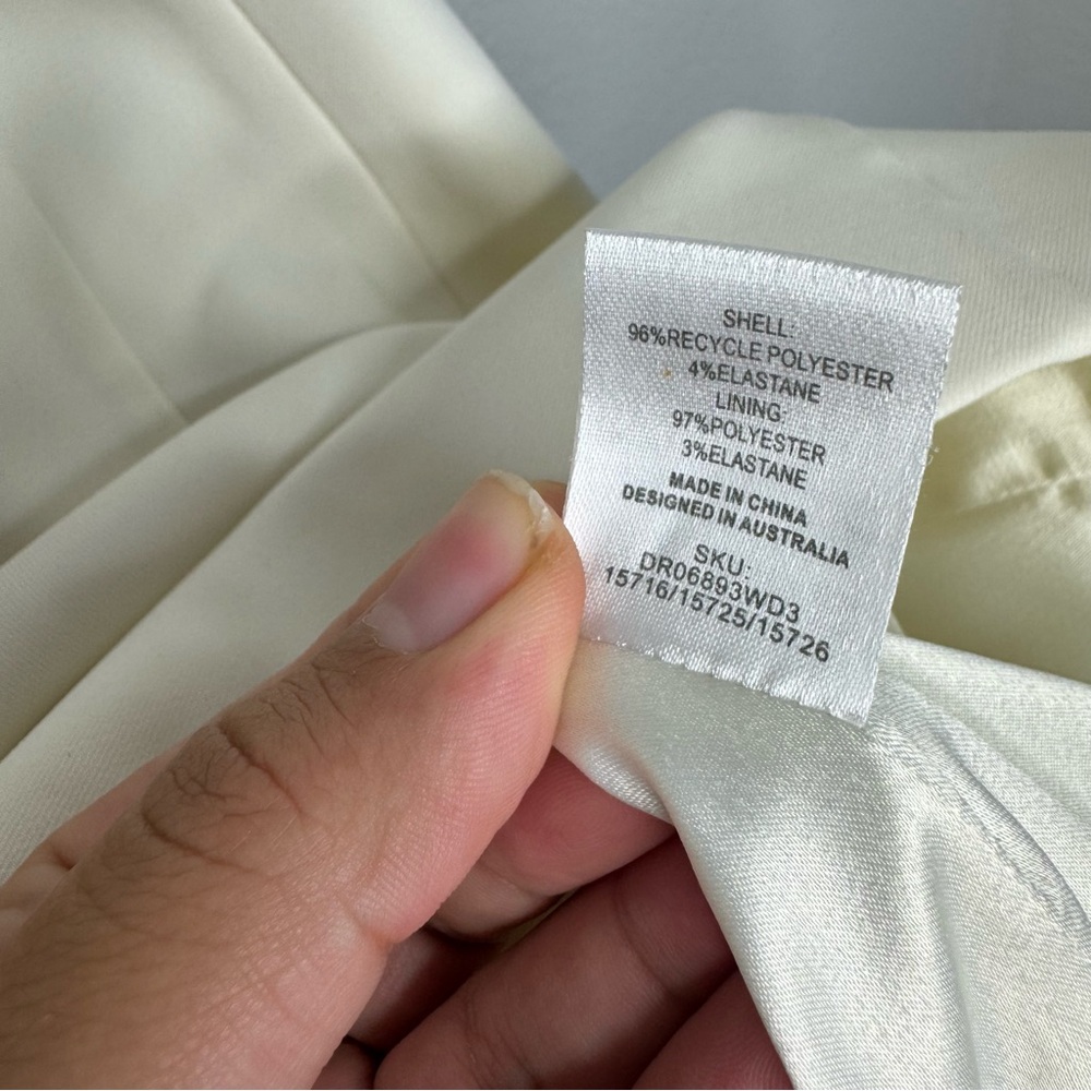 Meshki Ivory‎ Lysandre Crepe Mini Dress - Picture 6 of 7